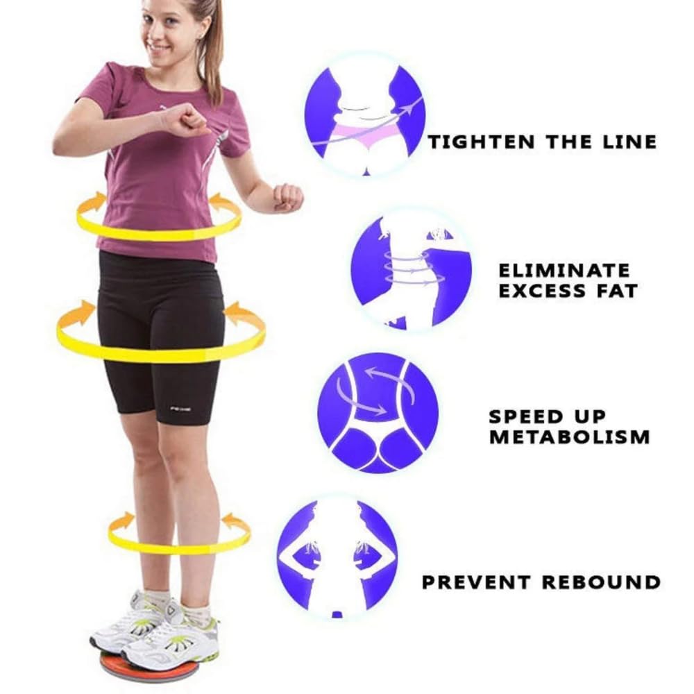 Tummy Twister | Twisting Waist Disc | Waist Trimmer | Fat Burner | Aerobic Exercise Foot Exercise Fitness Twister | Fat Buster | Perfect Home Gym Equipment for Men & Women GenzVybs